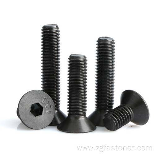 Class 12.9 black hexagon socket countersunk head screw